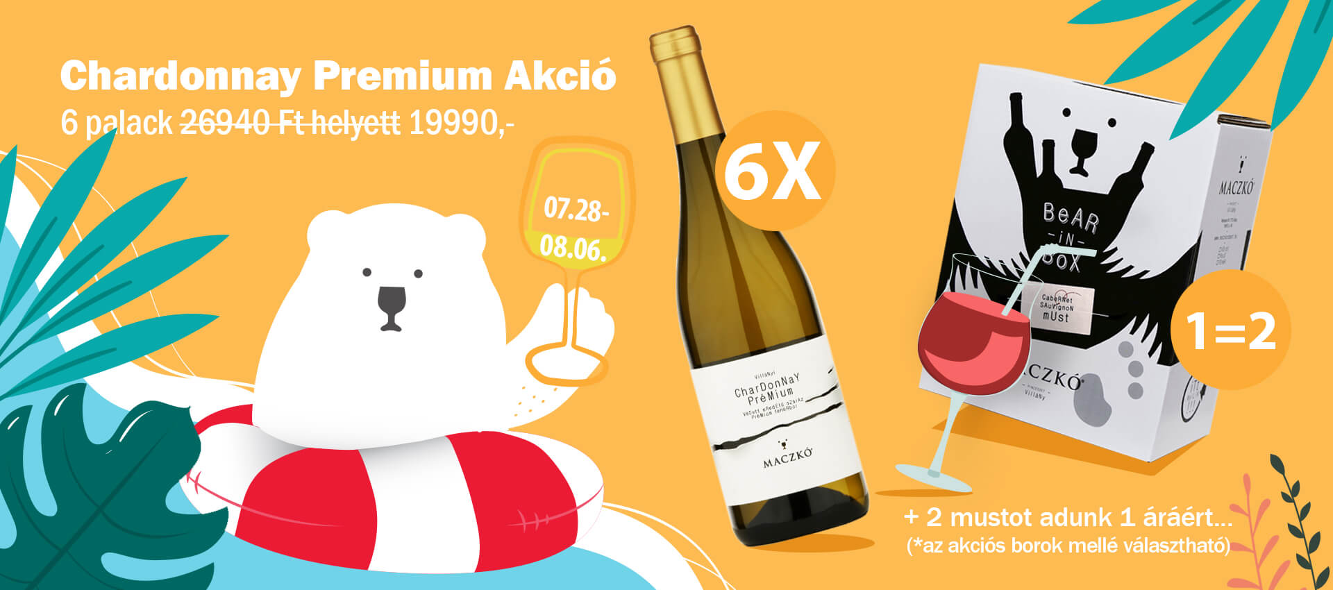 Chardonnay Premium akció